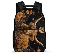 TPISLI Highland Cow Design School Backpack for Boys Year 3-6 Bull Bookbag for Kids and Teens Primary School, Soft Felt Details Adjustable Straps Short Trips