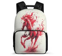 TPISLI Horse Daypack for Students Primary School Animal Theme Backpack 7-11 Year Olds Kids and Teens, Padded Back Soft Felt Details Daily Essentials