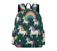 TPISLI Horse Daypack Girls Age 8 Animal Rainbows Backpack Boys Year 7-9 Durable Lightweight Spring Outing Backpack Outdoor Day Trips Back to School Gift Daily Carry