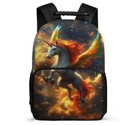 TPISLI Horse Design Rucksack Primary School for Kids and Teens 6-11 Years Animal Print School Bag Kids and Teens, Side Pockets Adjustable Straps Outdoor Day Trips