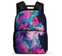 TPISLI Horse Pattern Backpack Primary School for Boys Girls 7-11 Year Olds Animal Horse School Bag Kids and Teens, Adjustable Straps Soft Felt Details Short Trips