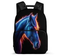 TPISLI Horse School Backpack Primary Classes for Kids Primary Age 6-11 Animal Horse Rucksack Kids and Teens, Lightweight 1680D Fabric Travel Daily Use