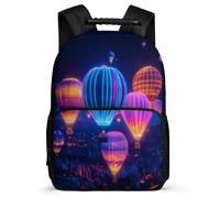 TPISLI Hot Air Balloon Design Backpack for Students Primary Age 6-11 Multicoloured Bookbag for Kids Primary Classes, Adjustable Straps Lightweight Back to School Gift