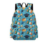 TPISLI Irish Flag Bookbag Boys Age 7 Graduation Design Backpack Kids Year 5-7 Fashion Lightweight School Trip Rucksack Junior School Daily Use Everyday Use Daily Carry