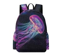 TPISLI Jellyfish Rucksack Kids School Years 5-9 Ocean Creature Daypack Teens Year 9 Modern Trendy Outdoor Travel Daypack Primary School Travel Daily Use Outdoor Gift