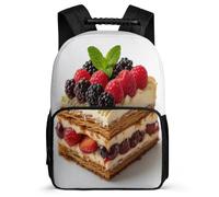 TPISLI Junior High School Backpack Food Theme Rucksack Teen Bookbag Students Schoolbag Elementary Knapsack for Boys Girls