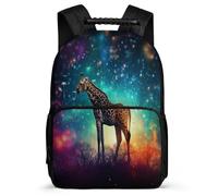 TPISLI Junior High School Backpack Giraffe Rucksack Teen Bookbag Animal Theme Students Schoolbag Elementary Knapsack for Boys Girls