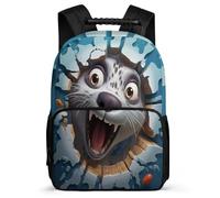 TPISLI Junior High School Backpack Seal Rucksack Teen Bookbag 3D Animal Students Schoolbag Elementary Knapsack for Boys Girls