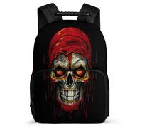 TPISLI Junior High School Backpack Skull Rucksack Teen Bookbag Skeleton Students Schoolbag Elementary Knapsack for Boys Girls