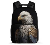 TPISLI Junior High School Backpack White Headed Eagle Rucksack Teen Bookbag Bird Theme Students Schoolbag Elementary Knapsack for Boys Girls