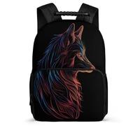 TPISLI Junior High School Backpack Wolf Rucksack Teen Bookbag Animal Wolve Students Schoolbag Elementary Knapsack for Boys Girls