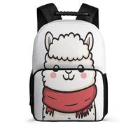 TPISLI Kawaii Alpaca School Backpack for Children Year 3-6 Cute Animal Backpack 8-12 Years Kids and Teens, 1680D Fabric Soft Felt Details Back to School Gift
