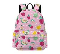 TPISLI Kawaii Backpack with Colourful Fruits Pattern, Large Capacity Fruits Backpack for Boys School Rucksack for Teen Girls Cute Kawaii School Backpacks
