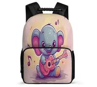 TPISLI Kawaii Elephant Design School Backpack 8-12 Years for Children, Animal Daypack for Children, Lightweight Bag, 1680D Fabric, Primary Classes, Daily Essentials