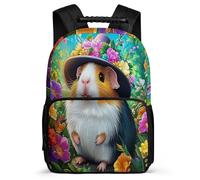 TPISLI Kawaii Guinea Pig Daypack for Boys Girls School Years 2-5 Animal Backpack for Kids School Years 1-4, Sturdy Handle 1680D Fabric Daily Essentials