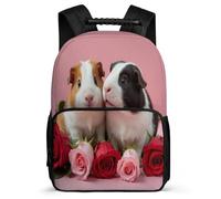 TPISLI Kawaii Guinea Pig Rucksack for Kids and Teens Junior School Animal Backpack 7-11 Year Olds Girls Boys, Padded Back Sturdy Handle Travel Daily Use