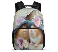 TPISLI Kawaii Guinea Pig School Backpack for Kids and Teens Year 3-6 Animal School Bag Primary Age 6-11 Boys Girls, Lightweight Side Pockets Birthday Gift