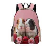 TPISLI Kawaii Guinea Pig School Bag Teens 12-16 Year Olds Animal Rucksack Boys Year 9 Durable Lightweight 13.3 Inch Laptop School Bag Primary to Secondary Travel Gift