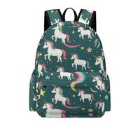 TPISLI Kawaii Horse Backpack Teens Age 13 Animal Rainbows Daypack Girls Age 14 Lightweight Durable 14 Inch Laptop Backpack Secondary School Hiking Travel Everyday Use