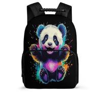 TPISLI Kawaii Panda Backpack for Kids and Teens School Years 1-4 Animal Rucksack 8-12 Years Kids and Teens, 1680D Fabric Adjustable Straps Travel Daily Use