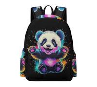 TPISLI Kawaii Panda Bookbag Students Year 4 Animal School Backpack Boys Year 7-9 Modern Durable 14 Inch Laptop Rucksack Secondary School Outdoor Travel Daily Carry