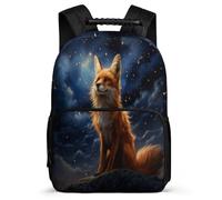 TPISLI Kid School Backpack Fox, Children's Bookbag Animal Print Students Schoolbag Elementary Toddler Rucksack Knapsack for Boys Girls Teen