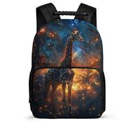 TPISLI Kid School Bag Giraffe Backpack Girl Elementary/Middle School Student Daypack Boy Rucksack Animal Theme Book Bag Travel Lightweight for Teenage