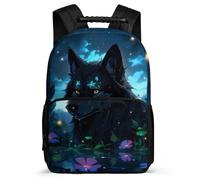 TPISLI Kid School Bag Wolf Backpack Girl Elementary/Middle School Student Daypack Boy Rucksack Wolve Animal Book Bag Travel Lightweight for Teenage