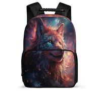 TPISLI Kid School Bag Wolves Backpack Girl Elementary/Middle School Student Daypack Boy Rucksack Animal Wolf Book Bag Travel Lightweight for Teenage