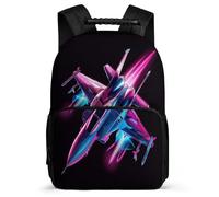 TPISLI Kids Aeroplane Print - Bookbag, Fighter School Bag for Kids for 5 to 10 Years, Durable Backpack, Soft Felt Details, Short Trips, Everyday Use