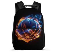TPISLI Kids and Teens Basketball Motif School Backpack 6-11 Years Basket-Ball Daypack for Boys Girls Primary School, Sturdy Handle Durable Travel Daily Use