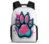 TPISLI Kids and Teens Bear Paw Motif School Backpack Primary Age 6-11 Cute Animal Backpack for Boys School Years 1-4, 1680D Fabric Soft Felt Details Travel Daily Use
