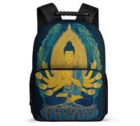 TPISLI Kids and Teens Buddha - Bookbag for School Buddhism Rucksack 7-11 Year Olds Junior School, Soft Felt Details Padded Back Outdoor Day Trips
