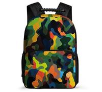 TPISLI Kids and Teens Camouflage Printed Rucksack Year 3-6 Camo Rucksack for Kids School Years 1-4, Adjustable Straps 1680D Fabric Back to School Gift