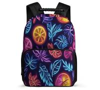 TPISLI Kids and Teens Colourful Fruits Print Rucksack for School Fruit Pattern School Bag Ages 6-10 Primary Classes, Adjustable Straps Side Pockets Daily Essentials