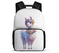 TPISLI Kids and Teens Cute Alpaca Rucksack for School Animal Llama Daypack Primary Age 6-11 School Years 1-4, Durable Soft Felt Details Outdoor Day Trips
