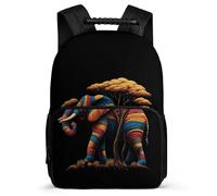TPISLI Kids and Teens Cute Elephant Print School Backpack Ages 6-10 Animal Daypack for Children Junior School, Lightweight Side Pockets Outdoor Day Trips