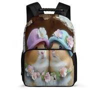 TPISLI Kids and Teens Cute Guinea Pig Rucksack 6-11 Years Animal Bookbag for Kids and Teens Primary Classes, Lightweight Adjustable Straps Travel Daily Use