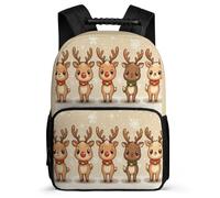 TPISLI Kids and Teens Cute Reindeer Backpack Age 5-10 Kawaii Deer Backpack for Kids and Teens Year 3-6, Adjustable Straps Sturdy Handle Outdoor Day Trips