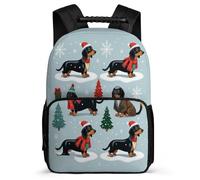 TPISLI Kids and Teens Dachshunds Dog Backpack for School Animal Puppy Bookbag Primary Age 6-11 School Years 1-4, Sturdy Handle Padded Back Outdoor Day Trips