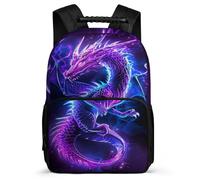 TPISLI Kids and Teens Dragon Rucksack Primary Age 6-11 Chinese Style Daypack for Students Primary Classes, Padded Back 1680D Fabric Back to School Gift