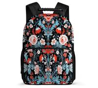 TPISLI Kids and Teens Flowers Spring Theme Bookbag Ages 6-10 Plant Theme Backpack for Students Junior School, Adjustable Straps Sturdy Handle Back to School Gift