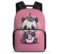 TPISLI Kids and Teens Funny Panda Motif School Bag 7-11 Year Olds Animal Panda Rucksack for Students Primary School, Adjustable Straps Lightweight Travel Daily Use