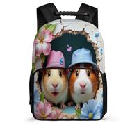TPISLI Kids and Teens Guinea Pig Rucksack Primary Age 6-11 Cute Animal Daypack for Students Primary Classes, Padded Back 1680D Fabric Back to School Gift