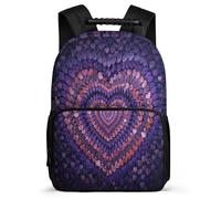 TPISLI Kids and Teens Heart Design School Backpack for School Love Hearts Backpack Age 7-12 Primary Classes, Durable Adjustable Straps Outdoor Day Trips