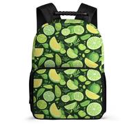 TPISLI Kids and Teens Lemon Design Rucksack Year 3-6 Fruit Print Rucksack for Kids School Years 1-4, Adjustable Straps 1680D Fabric Back to School Gift