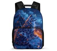 TPISLI Kids and Teens Leopard Backpack 8-12 Years Cheetah Animal Backpack for Students Primary Classes, Soft Felt Details 1680D Fabric Travel Daily Use