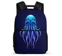 TPISLI Kids and Teens Marine Creature Backpack 7-11 Year Olds Sea Creature Bookbag for Girls Primary School, Soft Felt Details Lightweight Daily Essentials