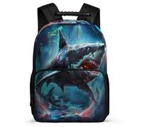 TPISLI Kids and Teens Shark Rucksack 6-11 Years Cool Marine Creature Bookbag for Kids and Teens Primary Classes, Durable Adjustable Straps Outdoor Day Trips