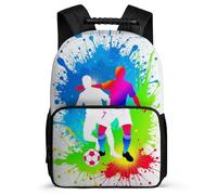 TPISLI Kids and Teens Soccer Bookbag Ages 6-10 Football Backpack for Students Junior School, Adjustable Straps Sturdy Handle Back to School Gift